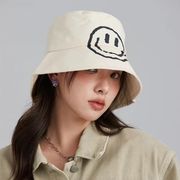 韓国 笑顔 日焼け止め帽子 女性 夏の薄い漁師の帽子