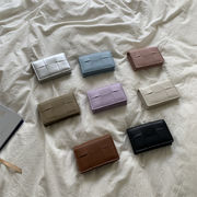 カードケース　コインバッグ　PUメッシュ　simpleデザイン　韓国ファッション