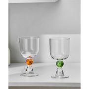 断言される INSスタイル フルーツグラス グラス レトロ カラーボール ガラスカップ 冷たい飲み物カップ