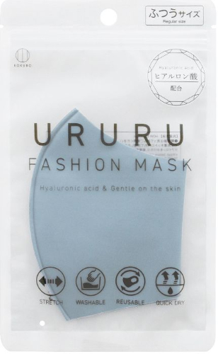 KM-453 URURUファッションマスクふつうくすみブルー