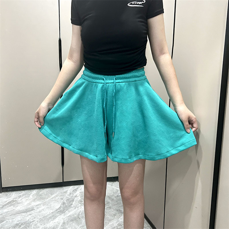 見逃し禁止 人気沸騰 韓国ファッション ハイウエスト 伸縮性のあるウエスト  キュロット カジュアル