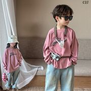 ★Boys&Girls★　子供パーカー　ピンクスウェット　男女兼用　90~140cm 　韓国キッズファッション