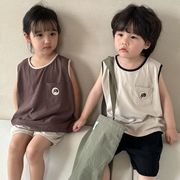 【2023夏新作】綿 韓国子供服 キッズ 子ども服 セットアップ 男の子 女の子 tシャツ ハーフパンツ 80-150
