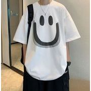 メンズ・Tシャツ・ブラウス・夏新作 ・香港スタイルゆとり・気質・五分袖・トップス・M-5XL
