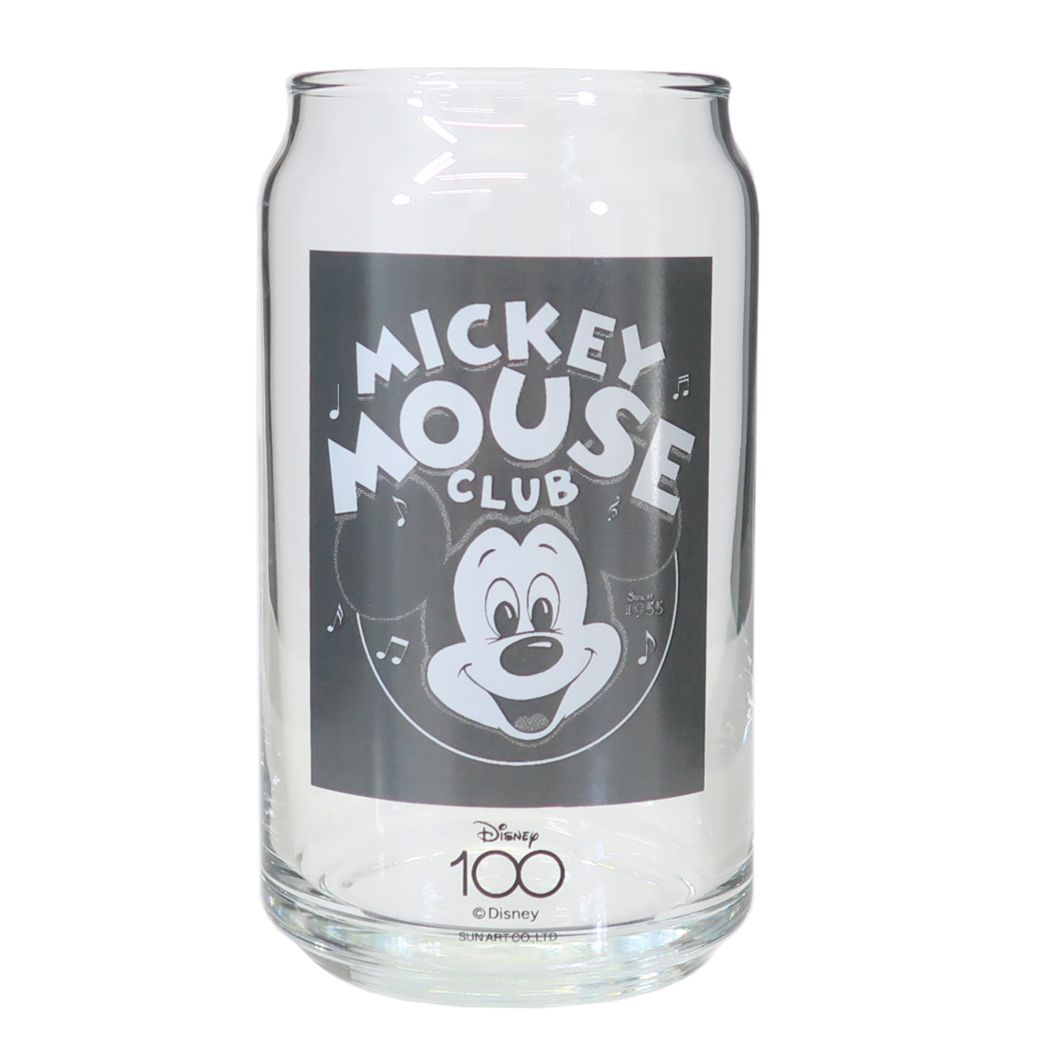 ミッキーマウス 缶型グラス ミッキークラブ