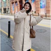 新しい韓国のファッション★女性の厚い綿のコート★ゆるい冬のコート★ロングコート裏毛付き★S-3XL