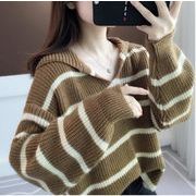 秋冬セーターレディース長袖ニットトップスウールャツ秋冬長袖