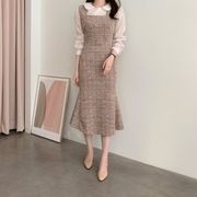 春季新作　レディース　ワンピース　ロングスカート　気質　韓国ファッション