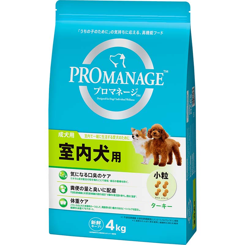 ［マースジャパン］プロマネージ 成犬用 室内犬用 4kg