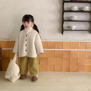 2022冬新作  子供服★女の子 綿の服 ★ ファッション 厚いコート  子供の綿の服★裏毛付き90-130