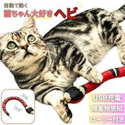 【予約商品納期約1ヶ月】猫 おもちゃ ヘビ サンゴヘビ 電動 珊瑚蛇 毒蛇 ペット 一人遊び 羽根 玩具 猫用