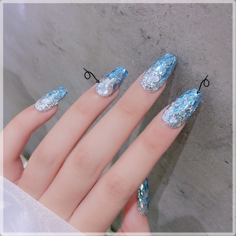 人魚姫 キラキラ ラインストーン ネイルパーツ カラフル ネイル