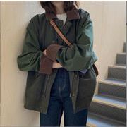 春秋   短い長袖ジャケット   韓国風      ファッションコート   カーディガントップ  ★S-XL