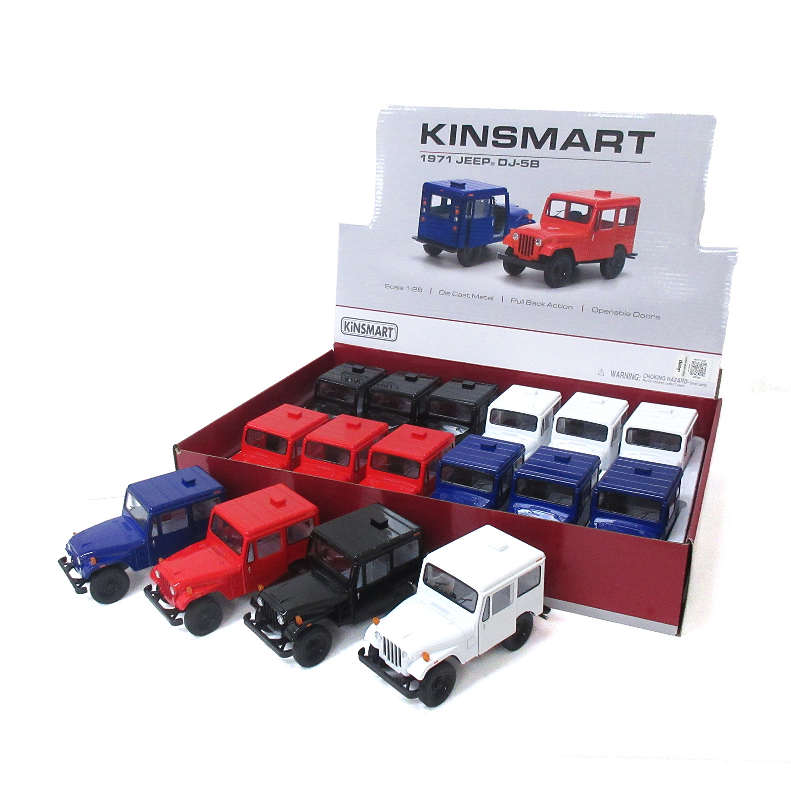 ミニカー＞KiNSMART ミニカー 1:26 1971 ジープ DJ-5B 4色アソート No.201-714 株式会社 ファースト・アロー  問屋・仕入れ・卸・卸売の専門【仕入れならNETSEA】