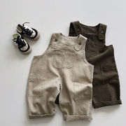 ins 春新作　子供服　サロペット　オーバーオール　可愛い　キッズ服　無地　カジュアル　ボトムス