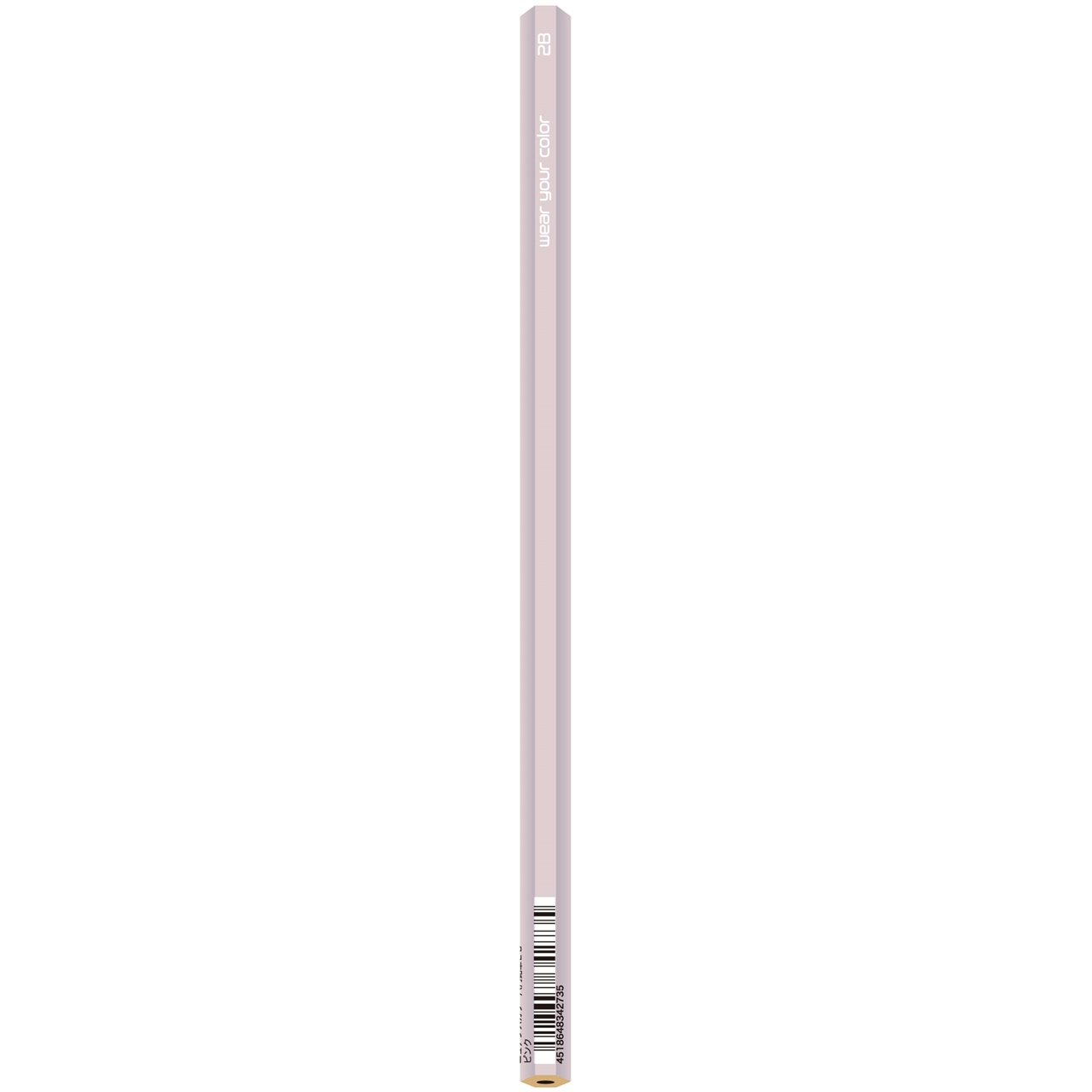 ニュアンスカラーロッカク鉛筆２Ｂ　ピンク
