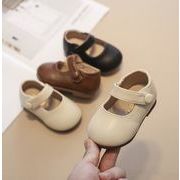 2023年秋新品　子供靴　シューズ　単靴　お嬢さん靴　3色　タグ15-30