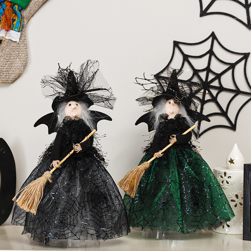 ハロウィン 飾り お人形 飾り物 巫女 魔女 ぬいぐるみ 置物 玄関
