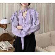 2022春秋新作 トップス 女 レディース 長袖 シャツ ブラウス インナー