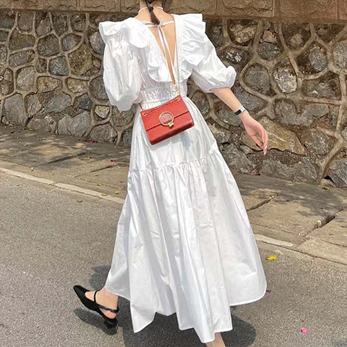 【2023秋新作】韓国風レディース服　秋　お出かけ　エレガント　オシャレ　ワンピース