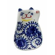 猫豆皿・唐草【焼物　食器　陶器　日本製】