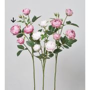 造花　ドライ　ディスプレイ　Ａ－３４６１０　ローズ×４　つぼ　＃００３　ピンク