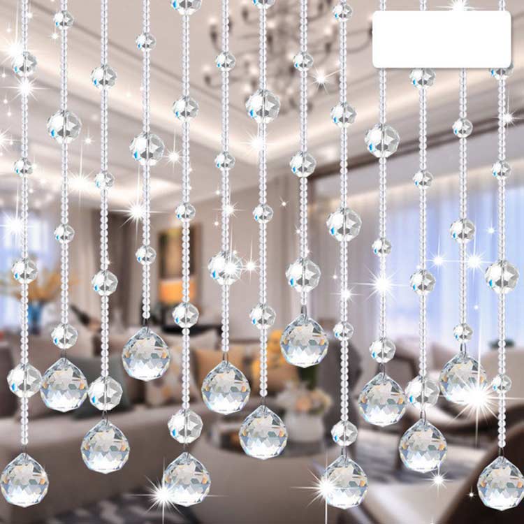 珠のれん ビーズカーテン のれん 20本／20本 150cm/180cm 間仕切り