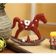 クリスマス    装飾品    置物    飾り     撮影道具    かわいい    木馬