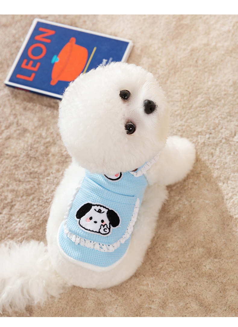 ペット服 小型犬 ペット 可愛い ワンちゃん Dリング付き 伸縮性 ペット