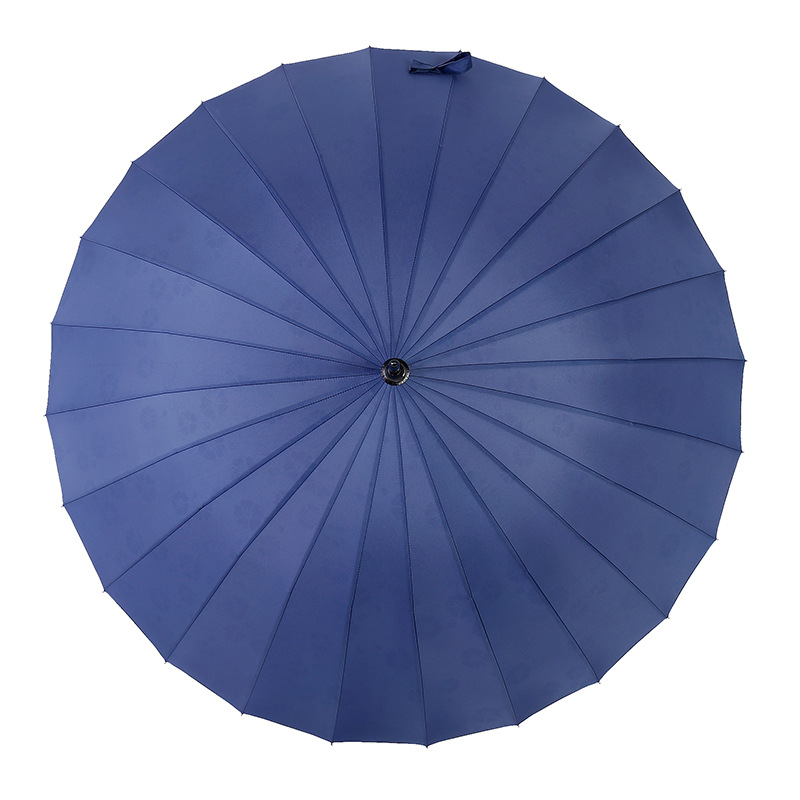 24骨特大傘ストレートハンドル傘増加ソリッドカラーマルチカラー防風日当たりの良い傘広告傘日焼け止め日