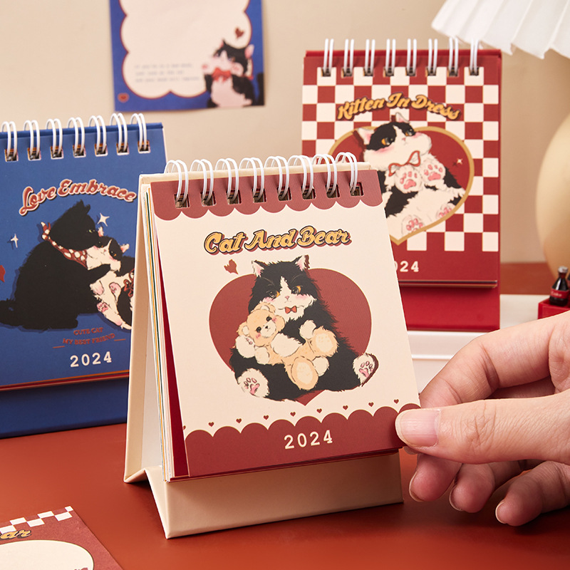 024 卓上カレンダー オリジナルカレンダー かわいい 024 卓上