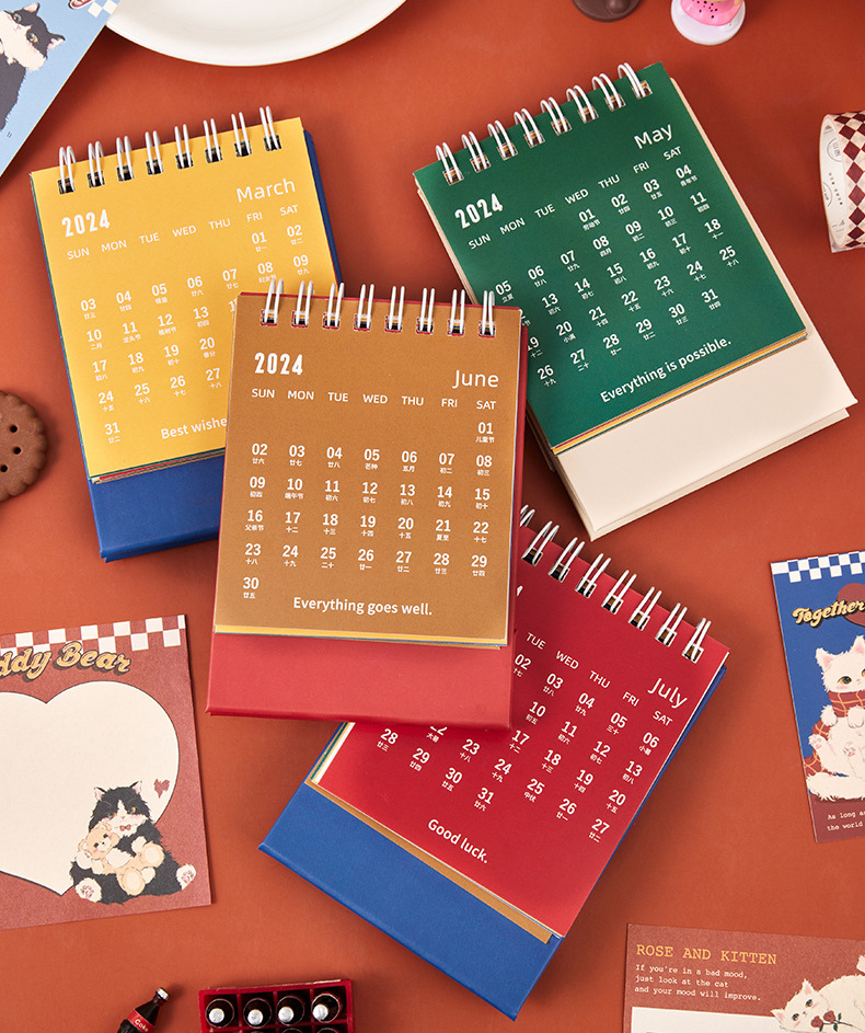 024 卓上カレンダー オリジナルカレンダー かわいい 024 卓上カレンダー オリジナルカレンダー かわいい