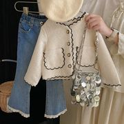 ★Girls★　子供ジャケット＋フレアロングパンツ　セットアップ　韓国キッズファッション