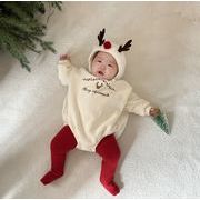 クリスマス  新作  ロンパース   長袖    可愛い  キャップ  ベビー服  おしゃれ  サンタ服 単独販売
