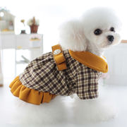 秋冬新作 超可愛いペット服  スタイリッシュ スカート 犬服 小型犬服 犬の猫のペット服 保温服