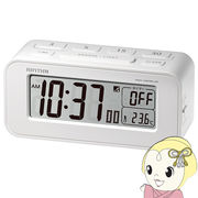 置き時計 目覚まし時計 電波時計 温度計 ワンプッシュタイマー機能付き フィットウェーブタイマーD231