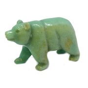 ≪特価品/即納≫天然石 動物の彫刻石 くま熊bear/アベンチュリン