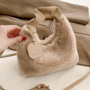 【バッグ】・パイルバッグ・買い物袋・バッグ・手提げ鞄・かわいい・4色