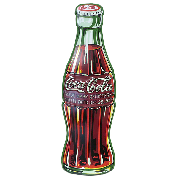ダイカット エンボス メタルサイン COKE BOTTLE 1923【コカコーラ