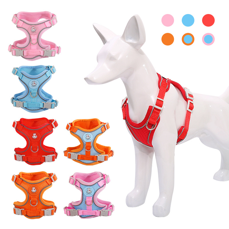 ペット用品 新しいスタイル チェストストラップ 猫 犬 ストラップ反射 通気性 犬の鎖