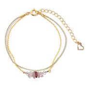 匠 天然石ブレス ピンク TAK-13-1 手首まわり約14～19cm