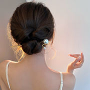パールヘアピン女性のシンプルでモダンなヘアピンヘッドドレス気質ヘアピンヘアピン