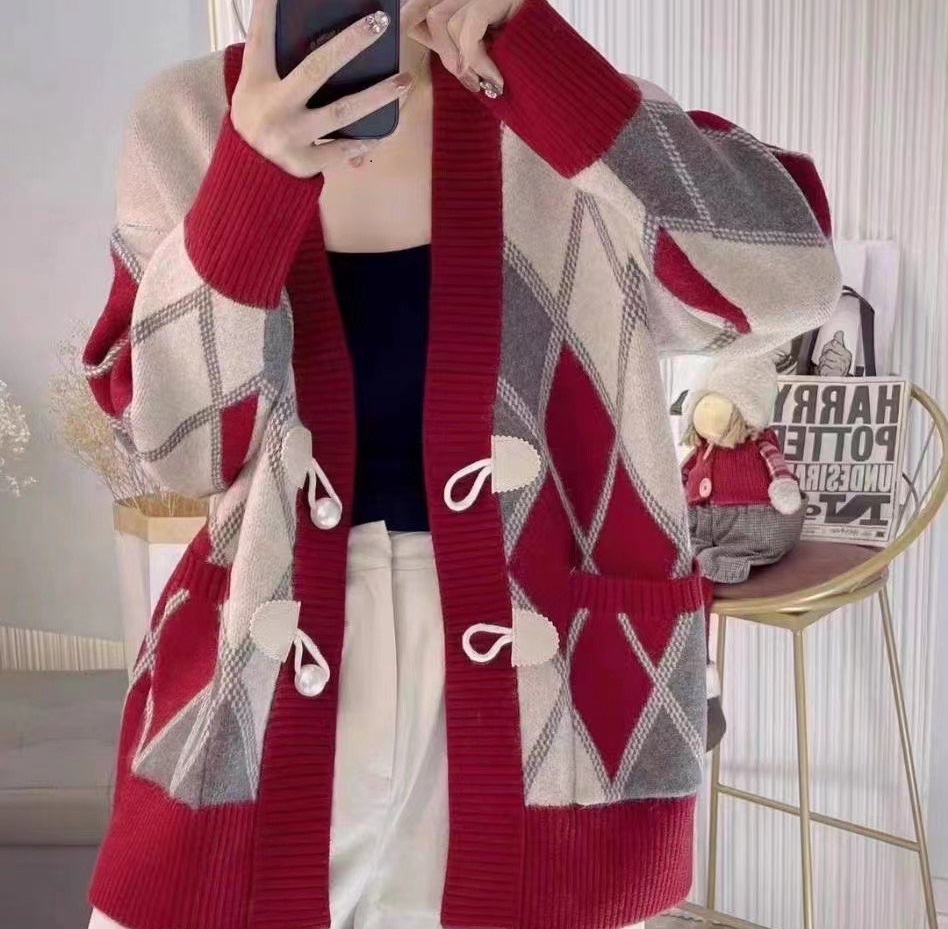 【予約221791】大きいサイズ秋冬 韓国 カレッジ風  ニット  トップス 長袖  セーター LL-4L 4色