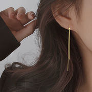 長いです タッセル イヤリング 単純 女性の耳ワイヤー イヤリング ファッション 気質 アクセサリー