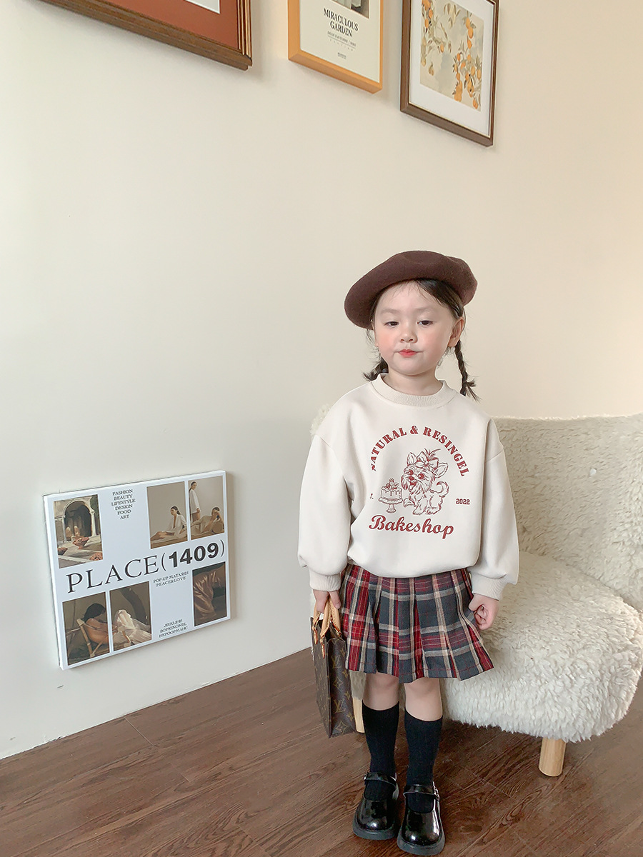 韓国子供服 セットアップ  長袖トップス  ベストセーター着  ベビー服 キッズ 女の子80-140cm