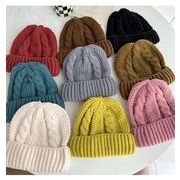 レディースニット帽子　キャップ　シンプル　暖か　防寒　冬物　韓国風
