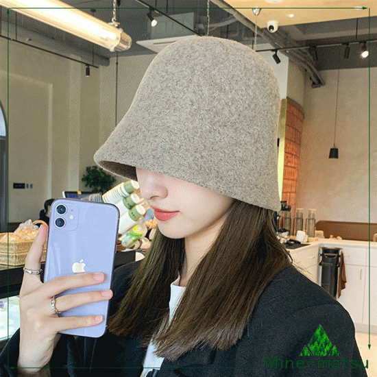 秋冬新作 韓国風 帽子 バケットーハット 防寒対策 小顔効果 ファッション