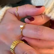 ステンレス指輪　リング　アクセサリー　デザイン　金属アレルギー対応　ファッション　18kコーティング
