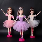 3色 バレエシミュレーション少女人形 多関節可動 バレリーナ人形  おままごと おもちゃ