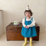 ガールズドレス+ボトムシャツセット ファッション 韓国の子供服 2022年春 プリンセスドレス